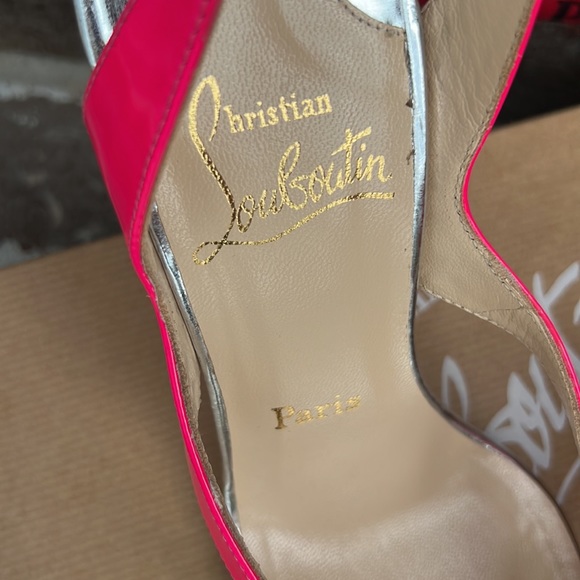 Christian Louboutin, Paris, pink wedge heels - Picture 8 of 8